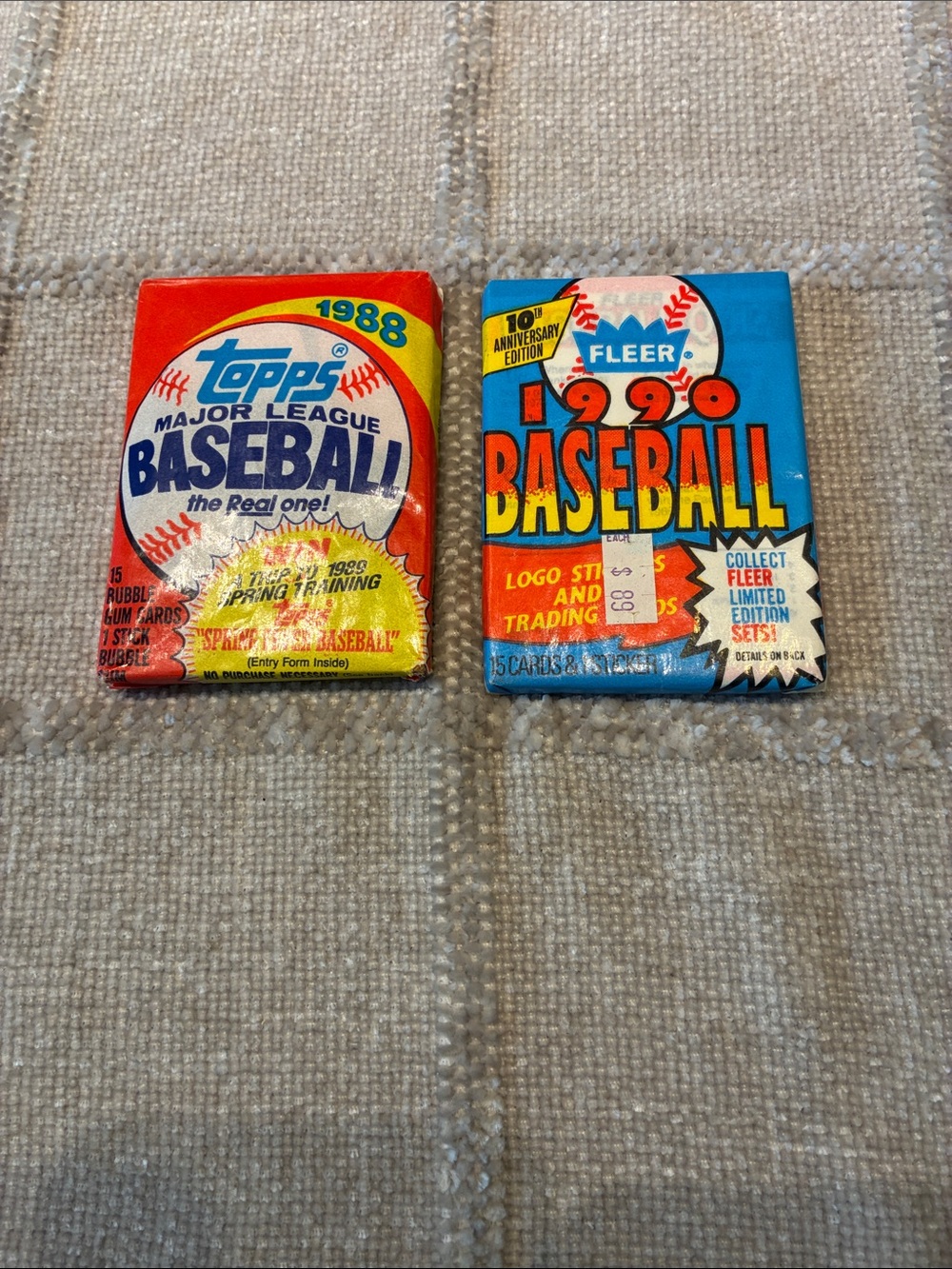 Topps red 1988 Baseball Pack